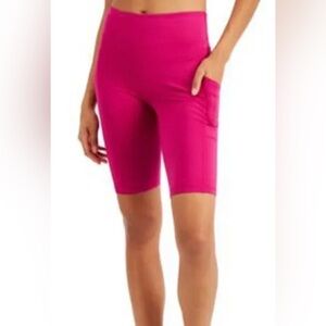 Ideology Bike Shorts w/Pockets Size S Bold Berry-NWT